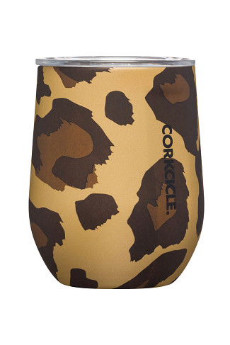 LEOPARD Luxe Leopard 12 oz Stemless Cup