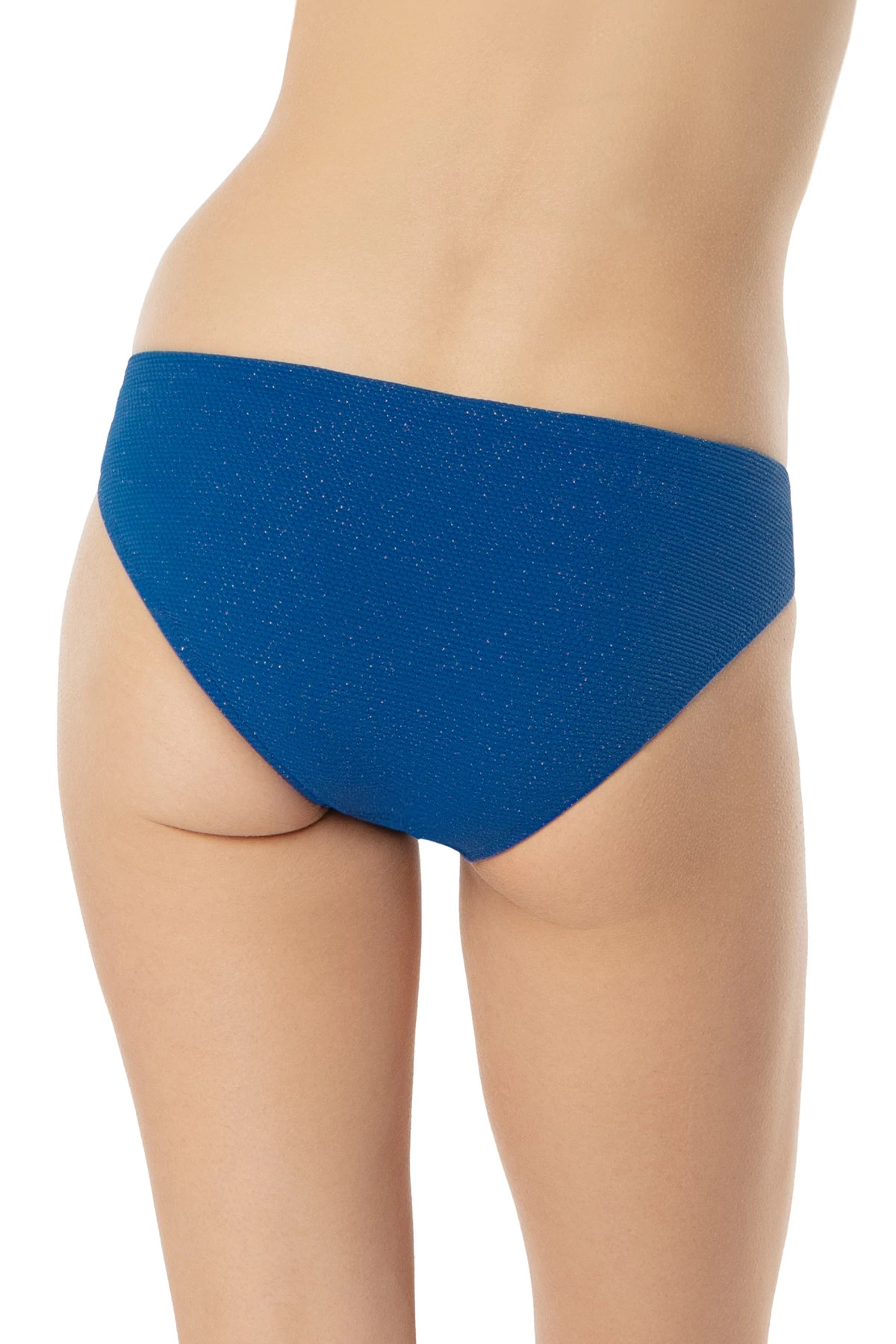 HAMPTONS BLUE Shimmer Tortoise Ring Bikini Bottom image number 2