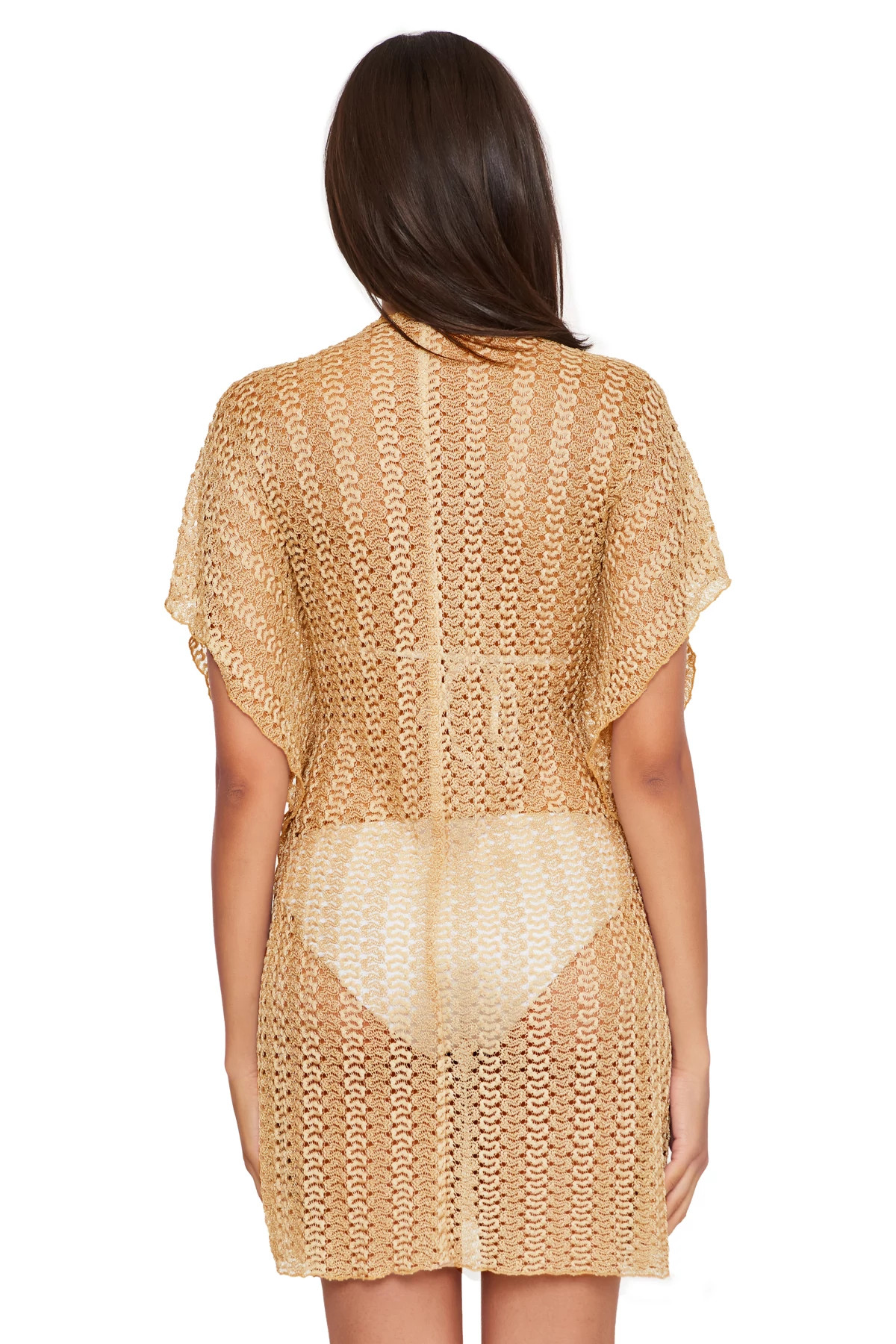 GOLD Golden Metallic Pull-Over Tunic image number 2