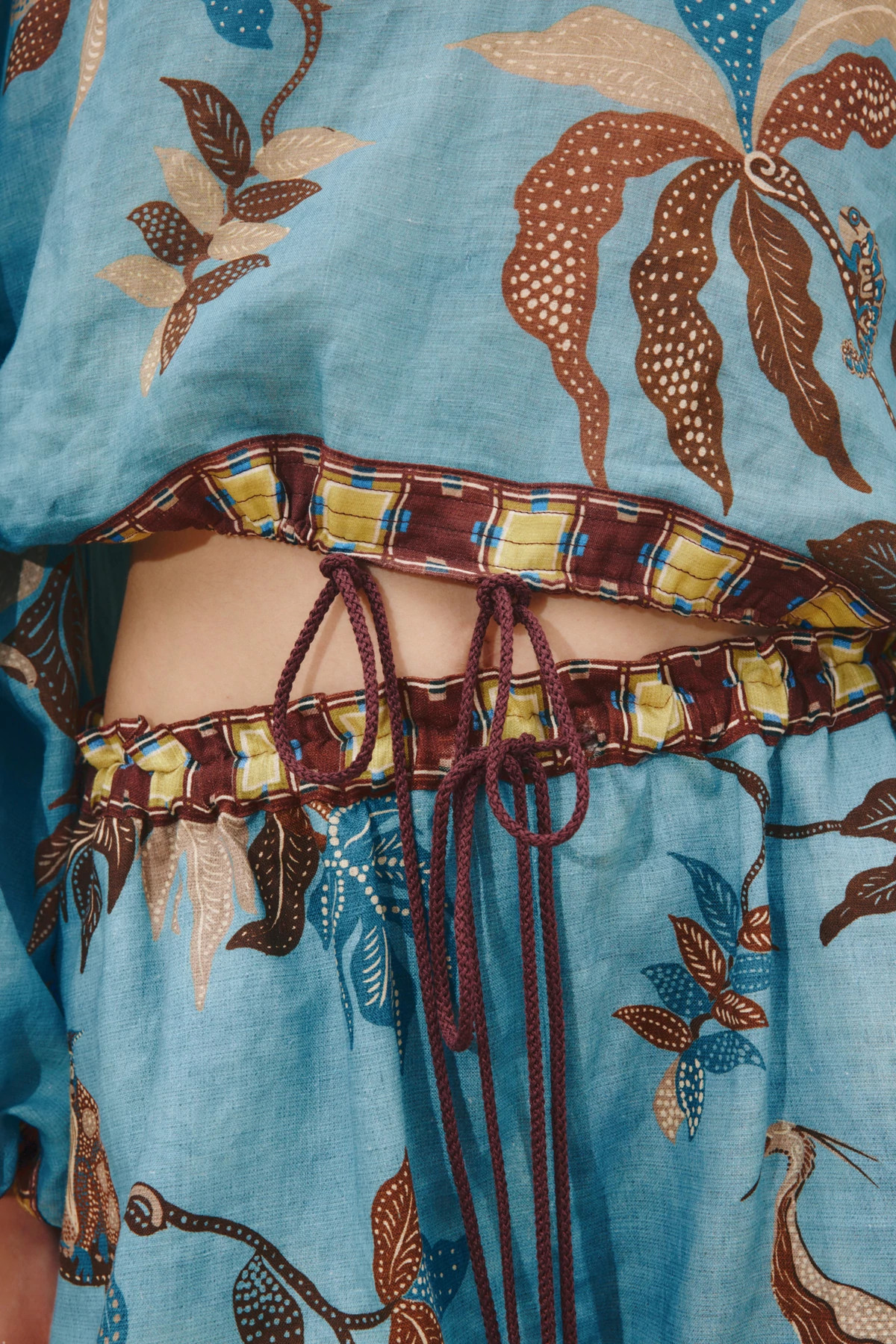 MULTI Georgie Linen Shorts image number 6