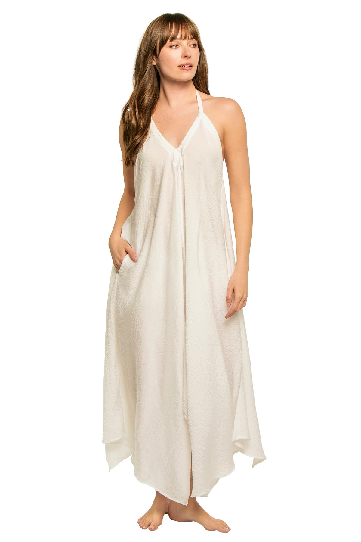 WHITE Bondi Beach Midi Dress image number 1