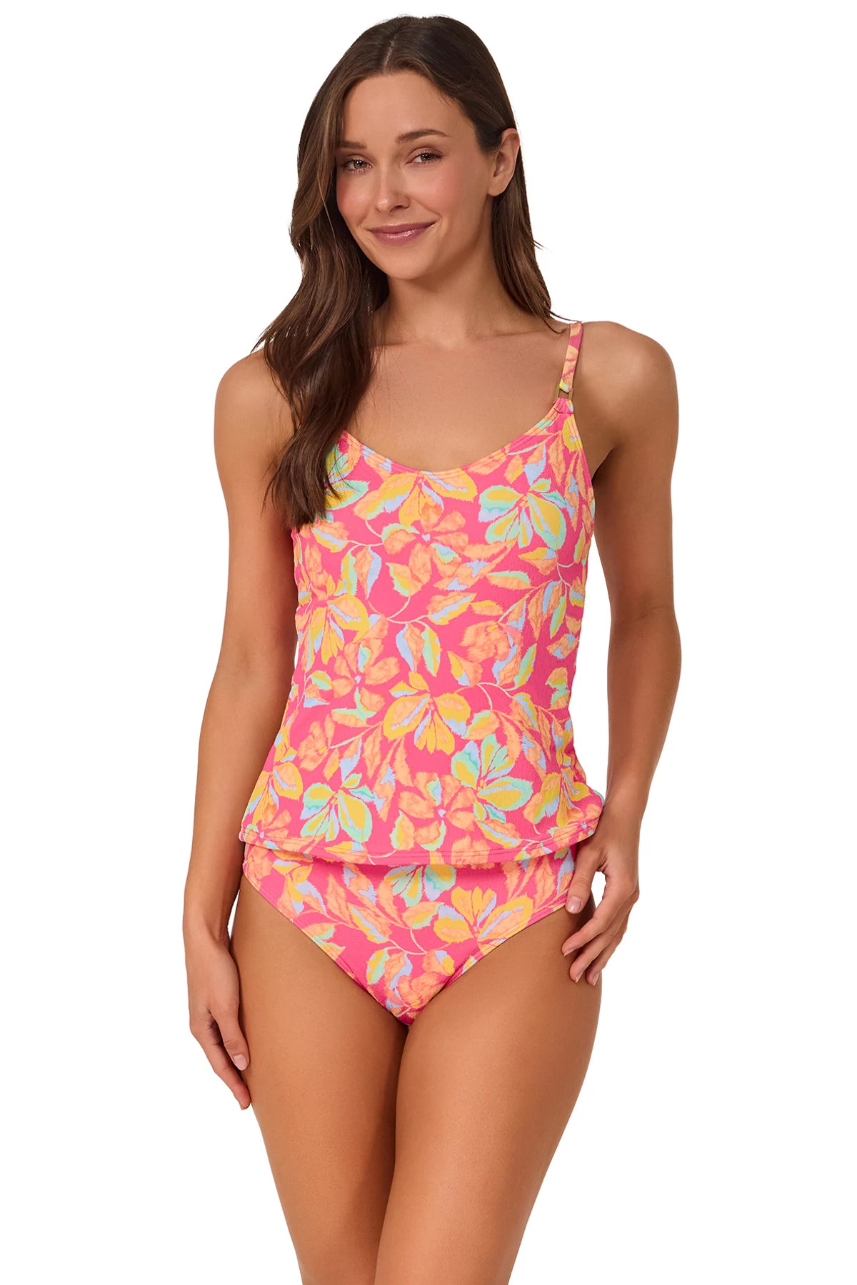 MAGIC HOUR CREPE Anya Underwire Tankini Top image number 1