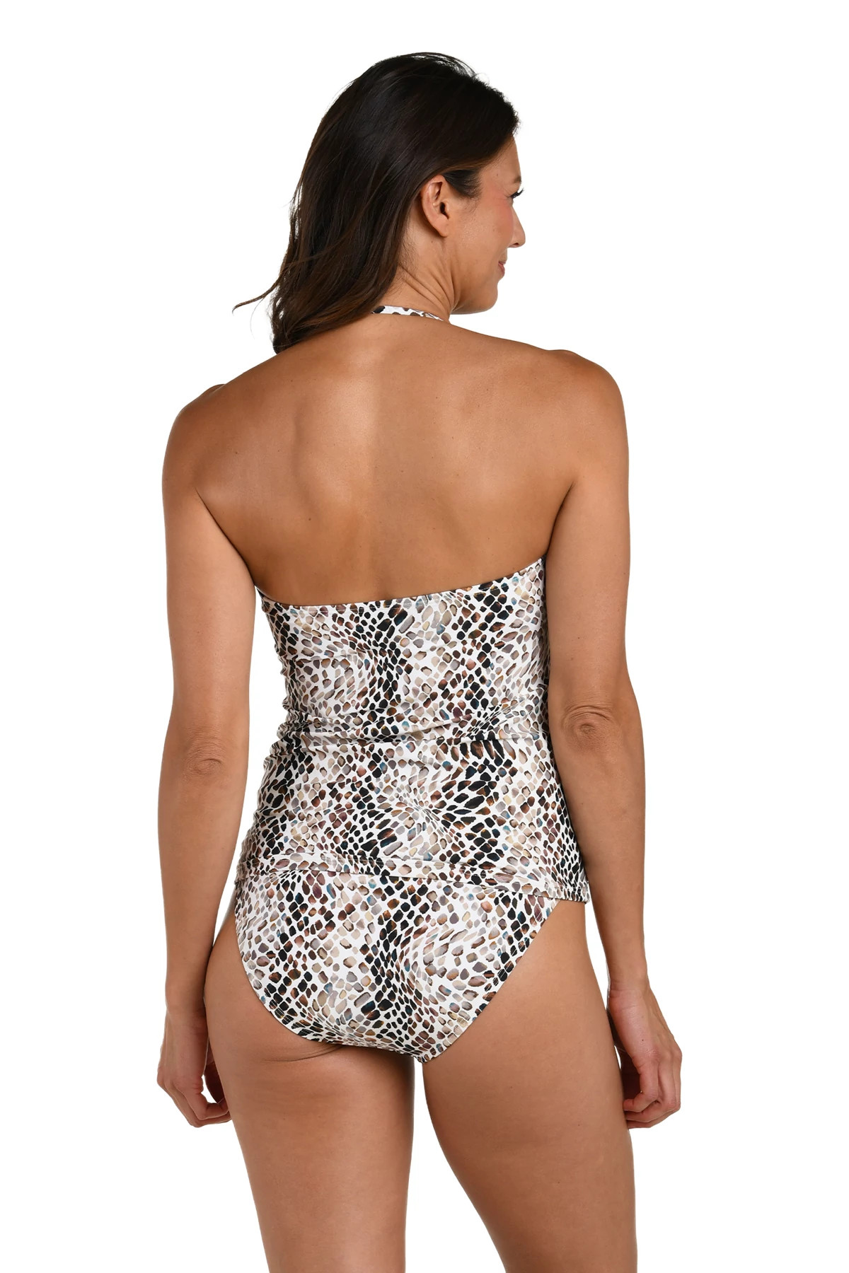 TAUPE Wild Whispers Twist Tankini Top image number 4