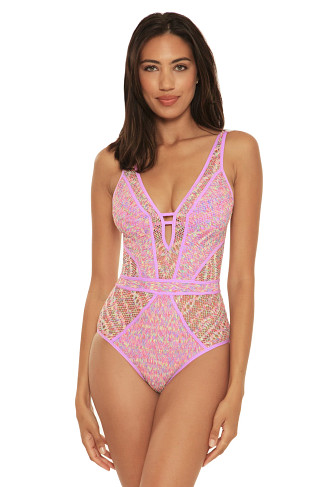 ORCHID Show & Tell Plunge One Piece Swimsuit