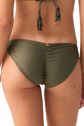 OLIVE Ruched Hipster Bikini Bottom
