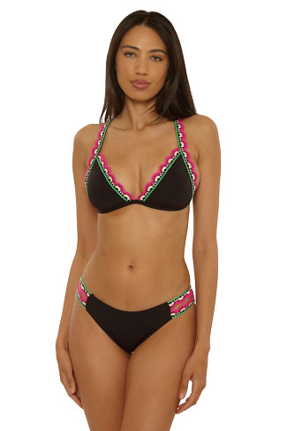 BLACK Malaga Triangle Bikini Top