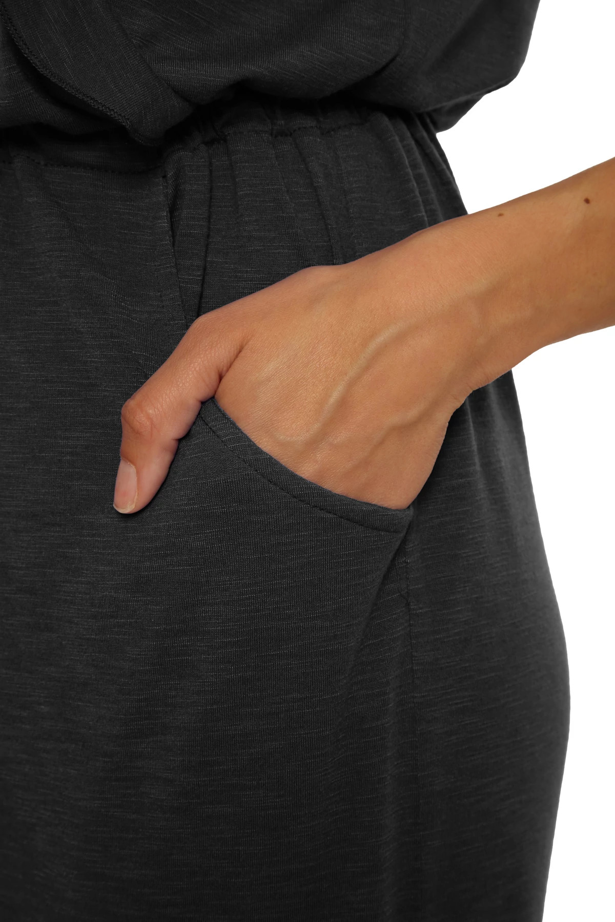 BLACK Breezy Basics Jumpsuit image number 5