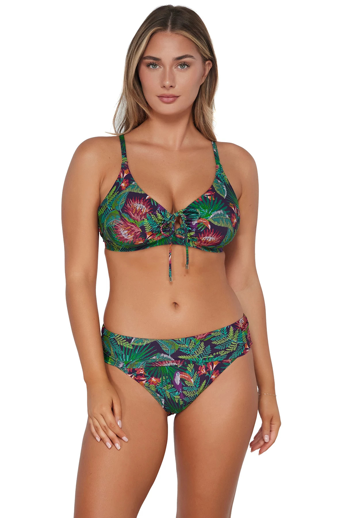 WELCOME TO RIO Kauai Keyhole Underwire Bikini Top (D+ Cup) image number 1