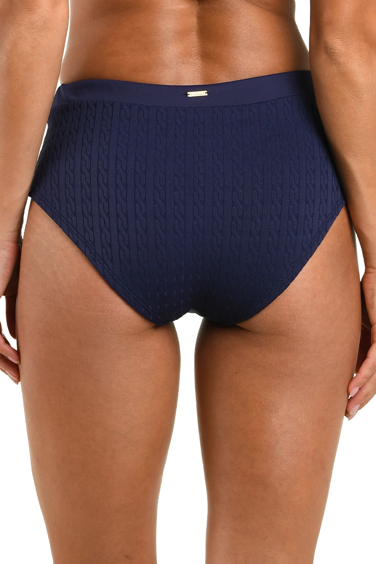 MIDNIGHT Coronado Cable Knit High Waist Bottom image number 2