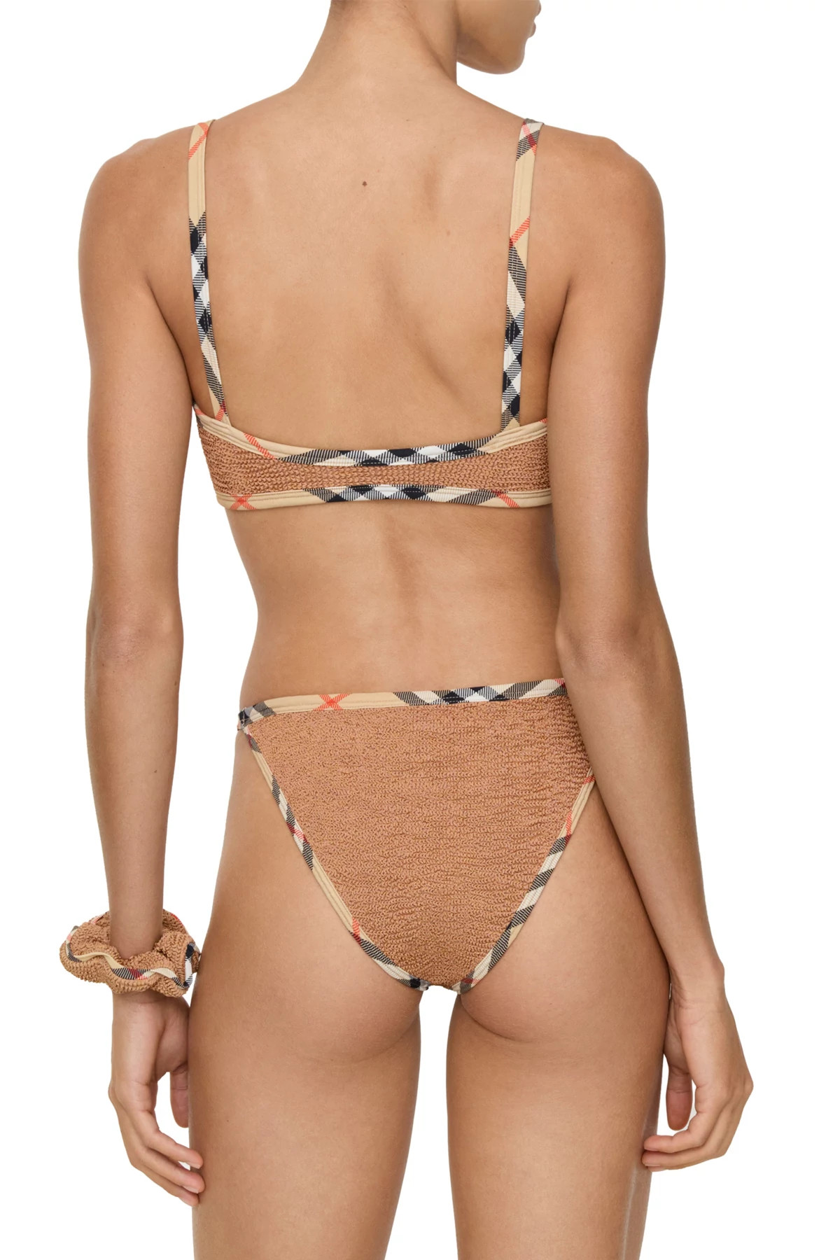 METALLIC COCOA Tyler Crinkle Bikini Set image number 2