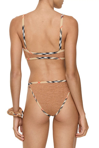 METALLIC COCOA Tyler Crinkle Bikini Set