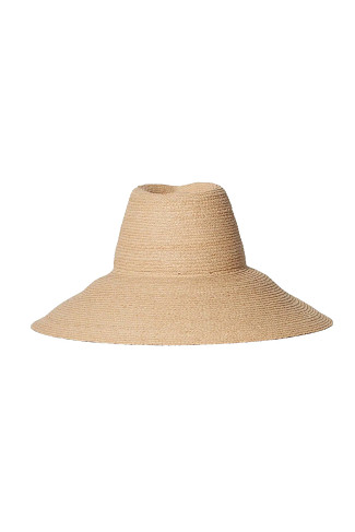 NATURAL Tinsley Raffia Wide Brim Hat