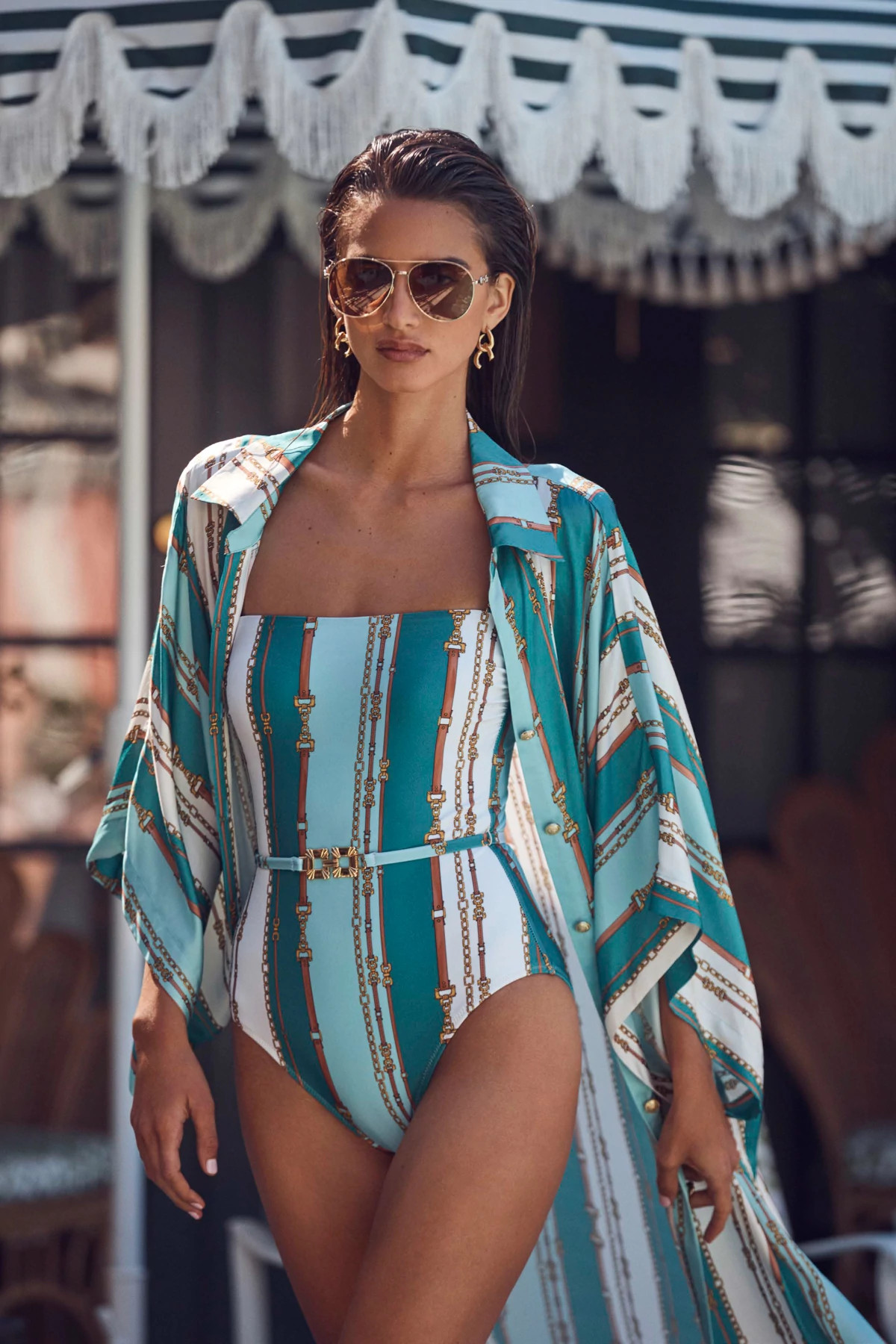 MULTI Tory One Piece Swimsuit image number 4