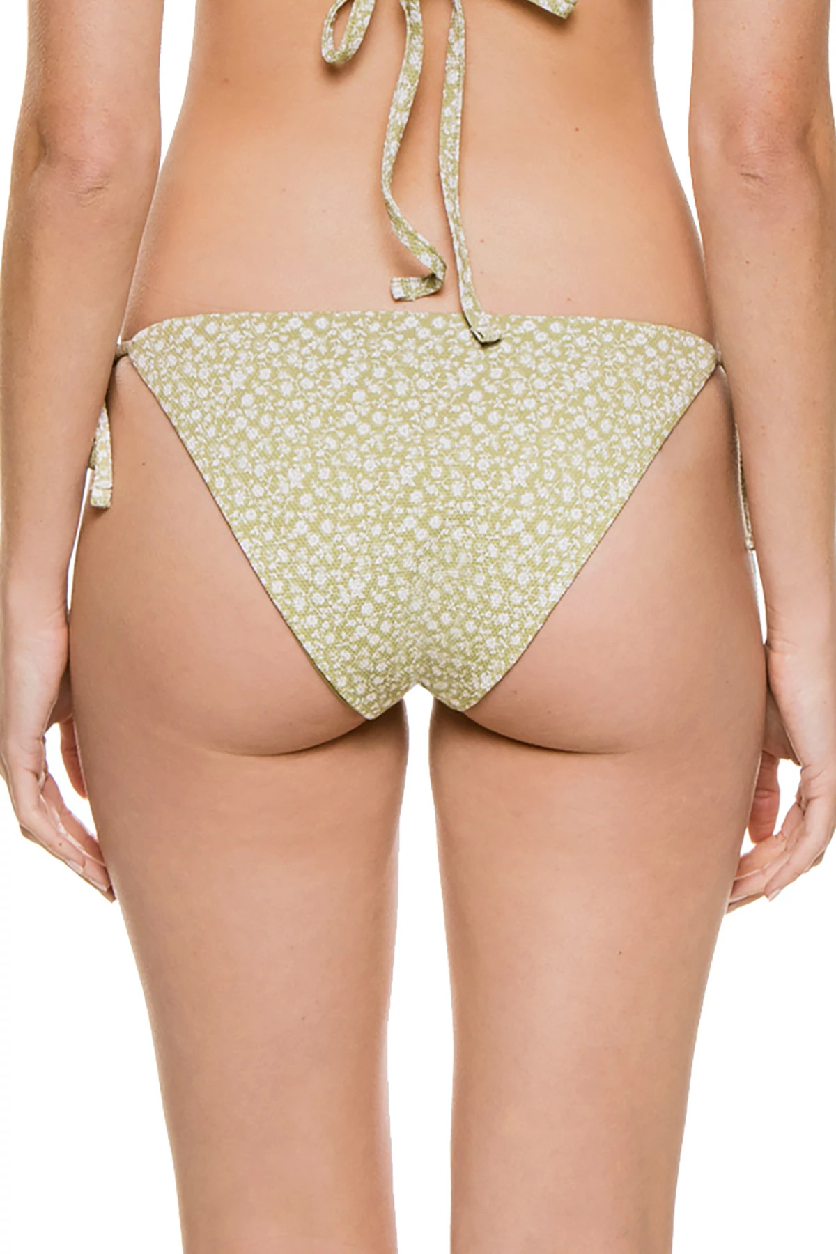 PEAR/IVORY Sadie Tie Side Hipster Bikini Bottom image number 2