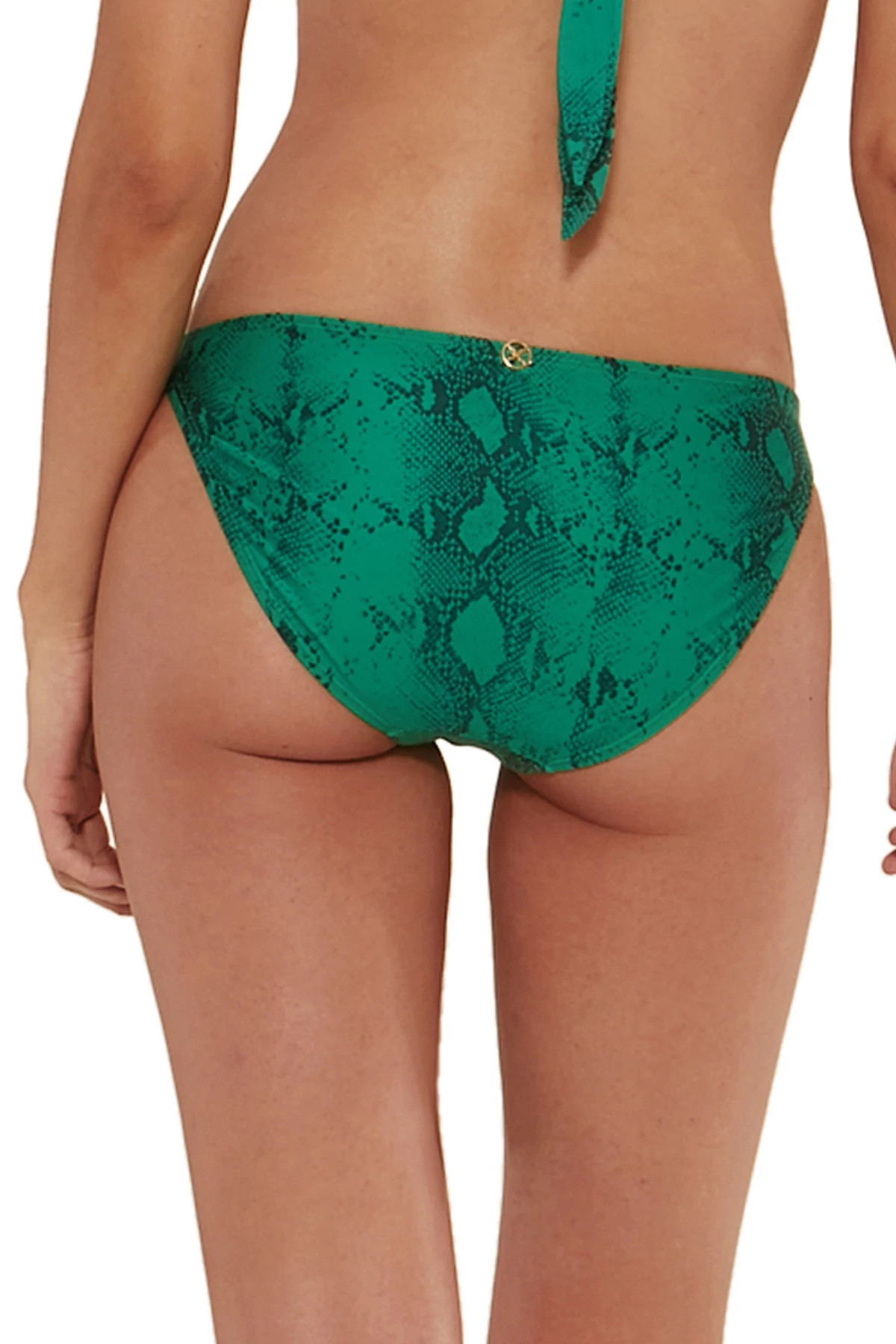 GREEN Chain Tab Side Hipster Bikini Bottom image number 2