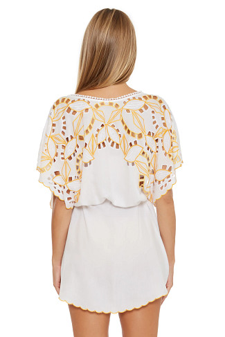 WHITE Embroidered Tunic Dress