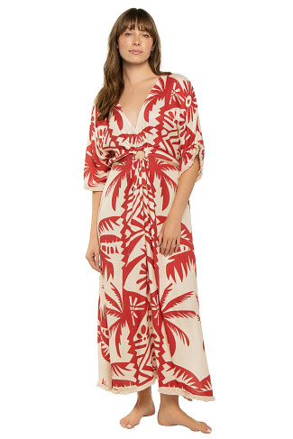TRIBAL OASIS Palm Maxi Dress