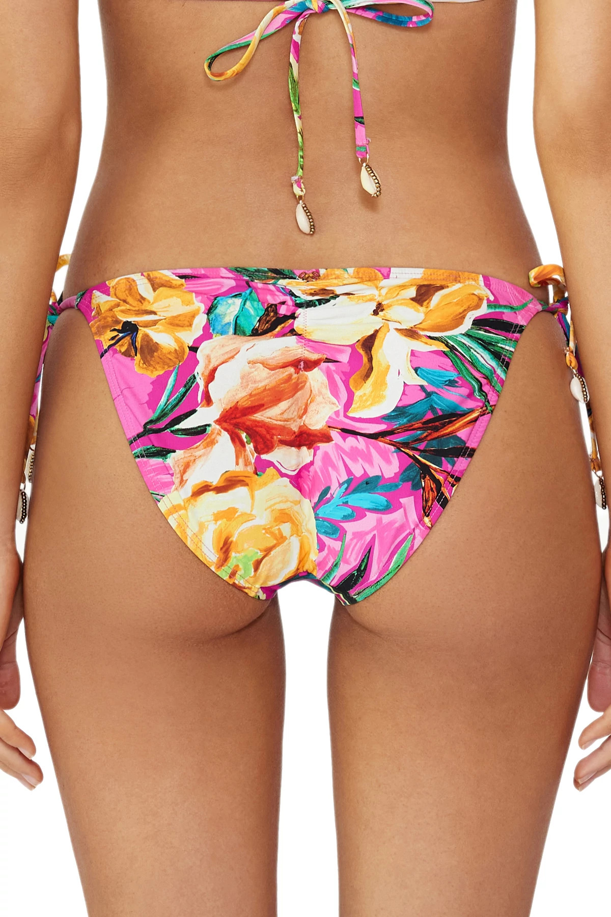 BAHAMA BEACH Embroidered Tie Side Hipster Bikini Bottom image number 2