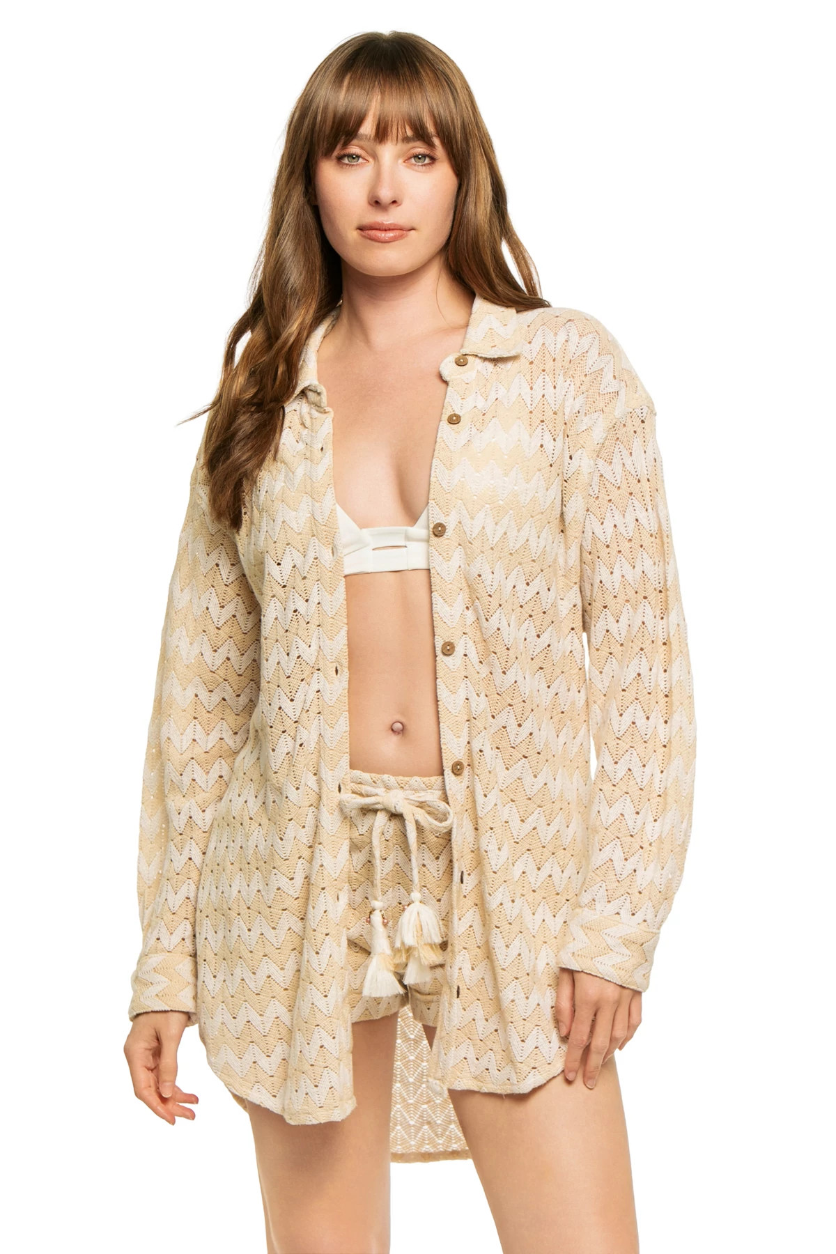 CABANA STRIPE Crochet Boy Shirt image number 1
