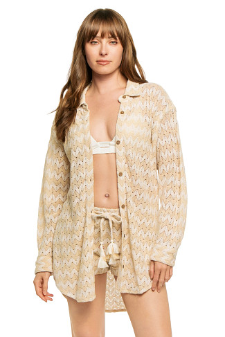 CABANA STRIPE Crochet Boy Shirt