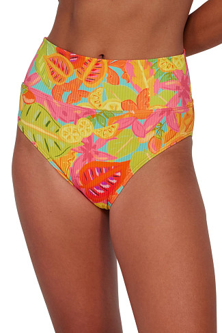 CITRUS GROVE SANDBAR RIB Hannah High Waist Bikini Bottom