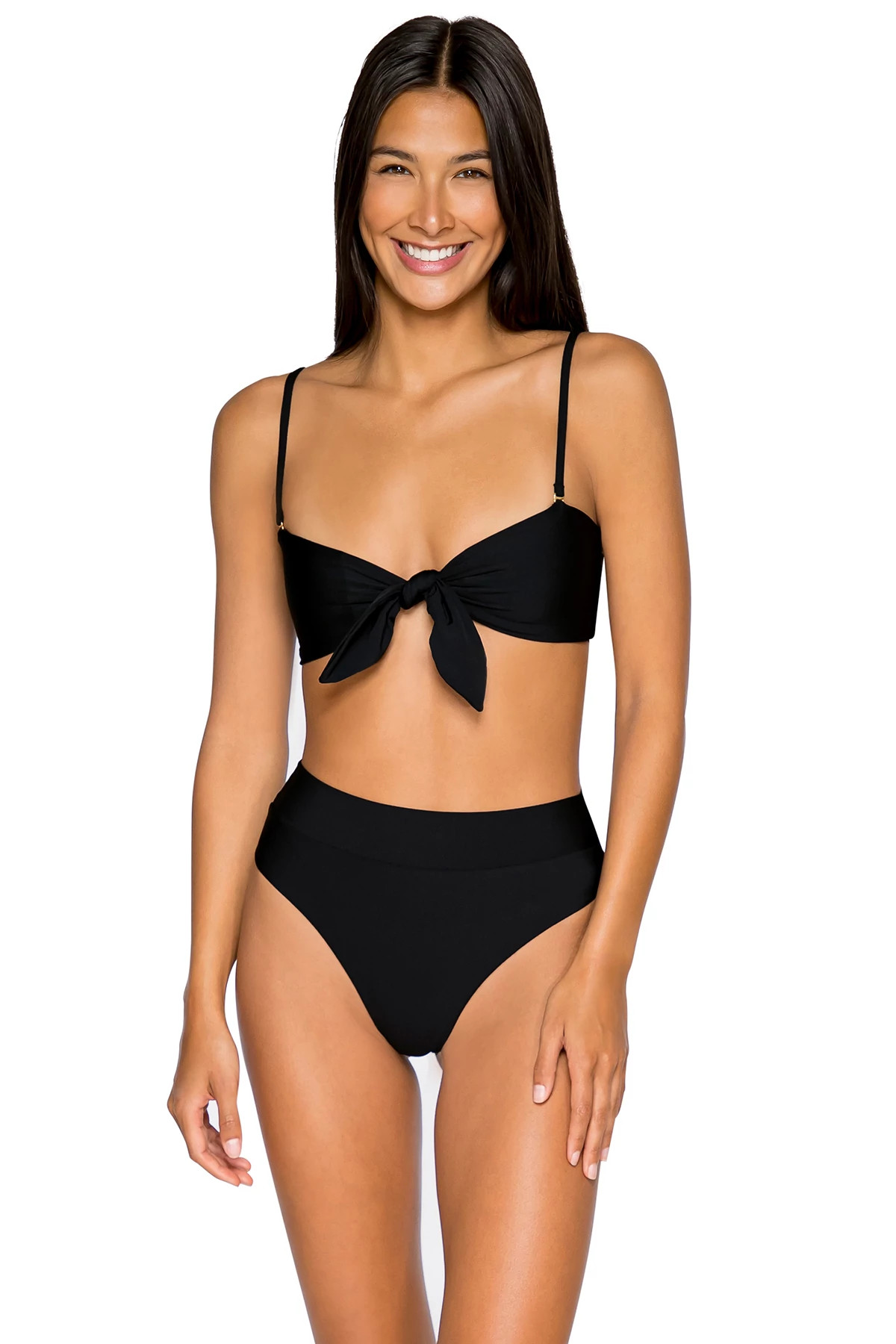 BLACK OUT Calypso Bandeau Bikini Top image number 3