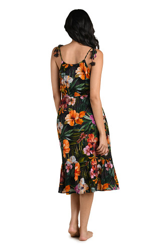 MULTI Tropical Midi Dress