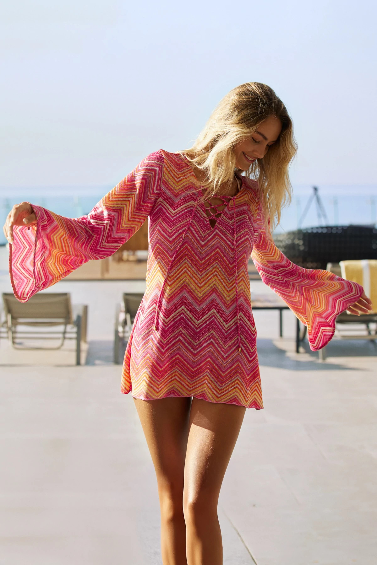 CAYENNE Noah Tunic Mini Dress image number 3