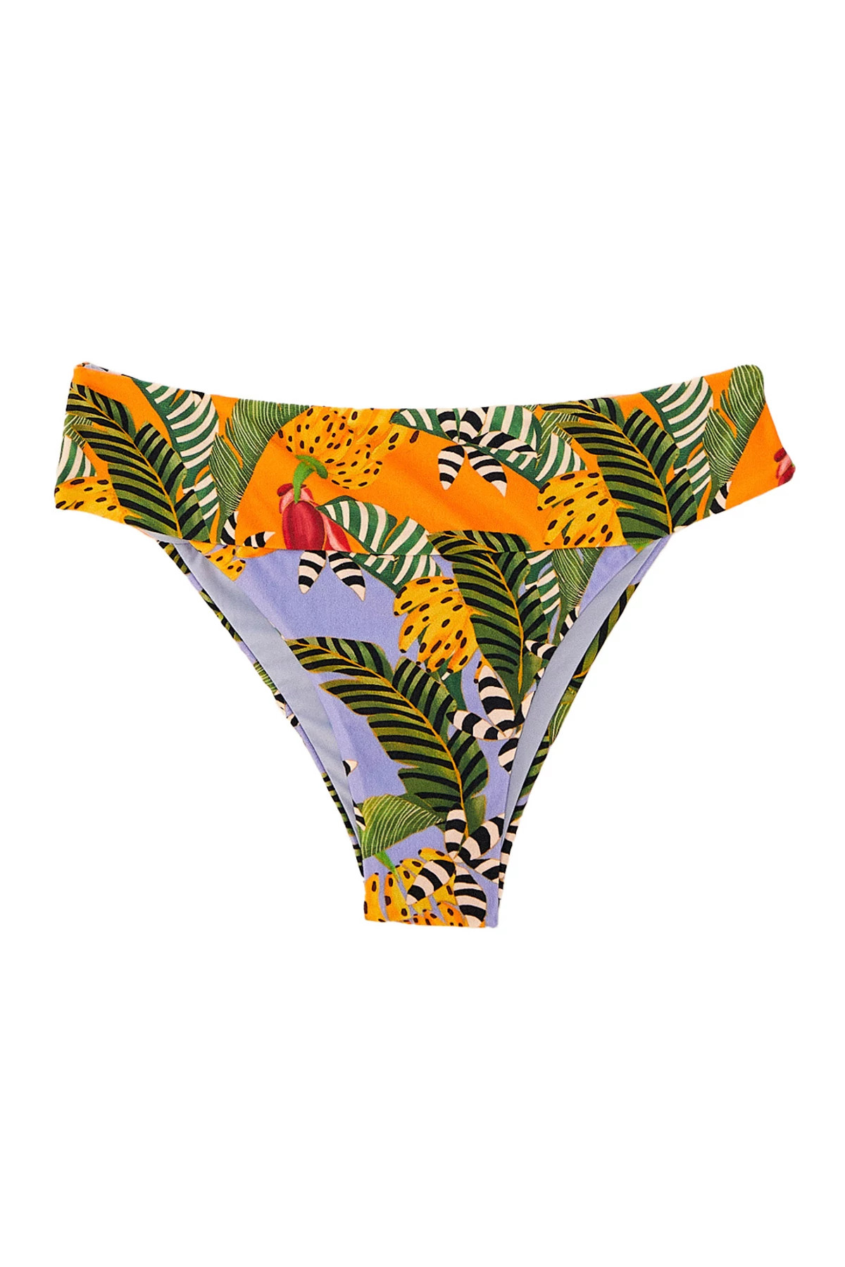 STRIPED BANANAS Striped Bananas Brazilian High Waist Bikini Bottom image number 4