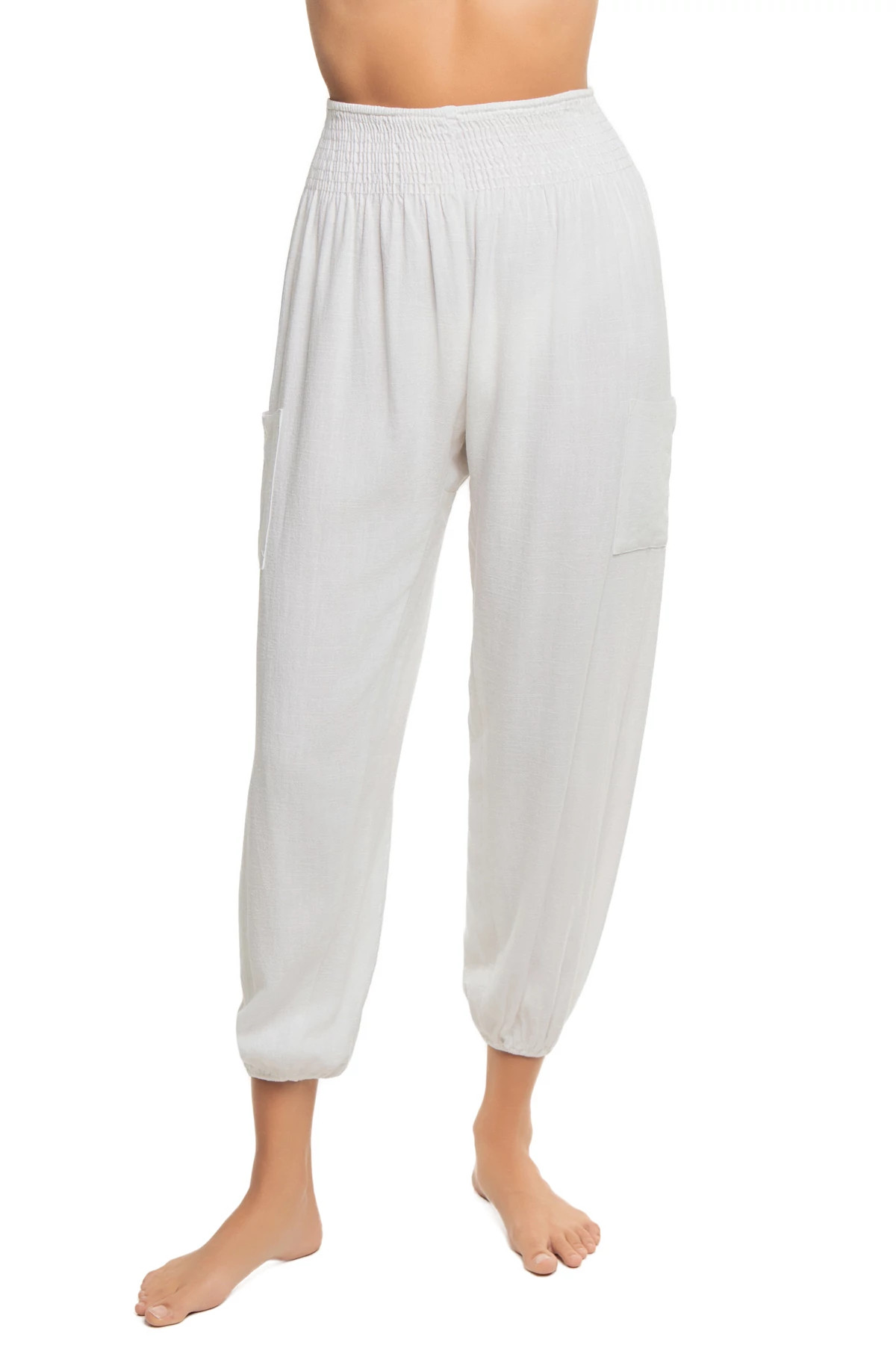 WHITE Easy Cargo Beach Pants image number 1
