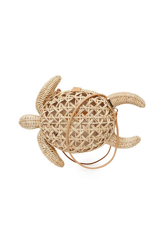 NATURAL The Tortoise Crossbody Clutch