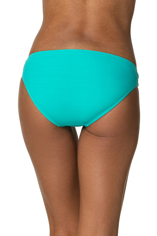 SEAFOAM AQUA Textured Ring Side Hipster Bikini Bottom
