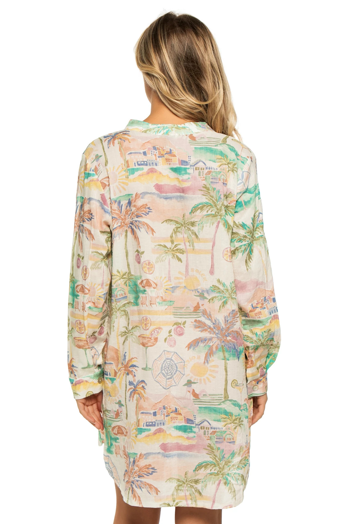 PASTEL MULTI Porto Shirt Dress image number 2