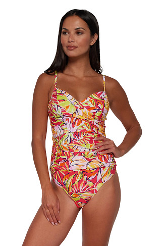 ISLAND ESCAPE Simone Convertible Strap Tankini Top