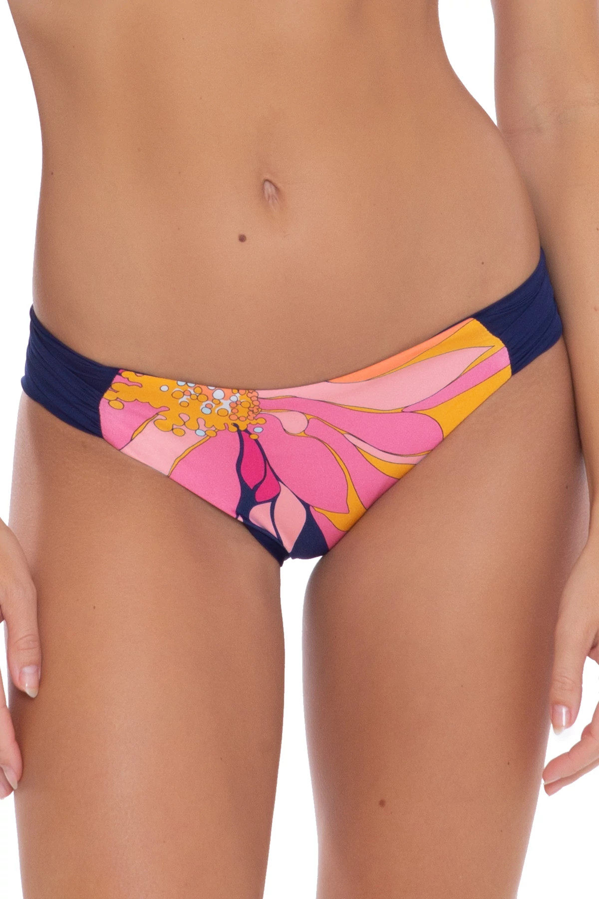 MULTI Floral Tab Side Hipster Bikini Bottom image number 1