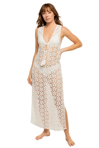 WHITE Rosemarie Midi Cover Dress