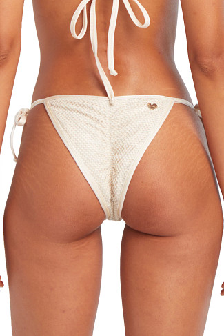 WHITE Tessa Brazilian Bikini Bottom