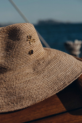 BEIGE Eva Panama Hat 