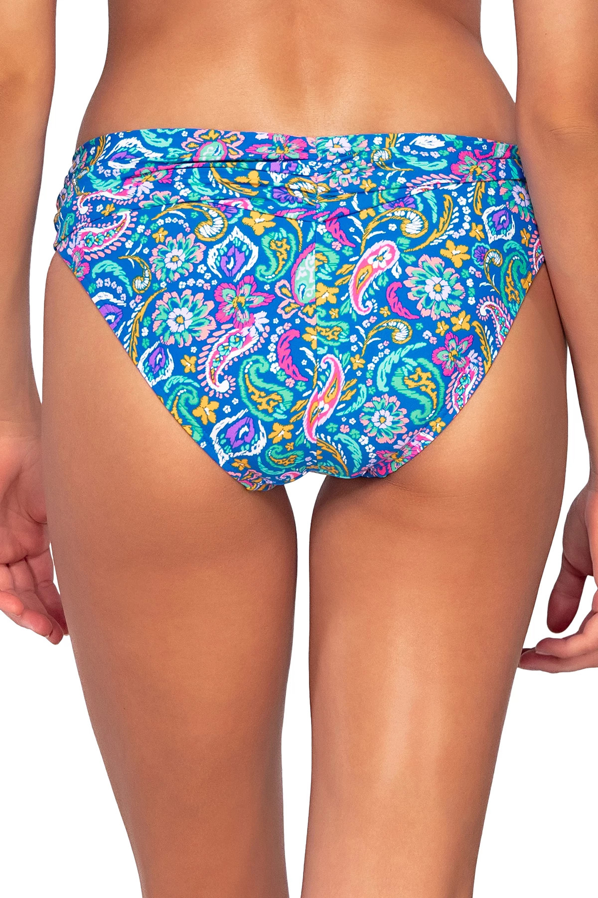 PERSIAN SKY Unforgettable Banded Hipster Bikini Bottom image number 2