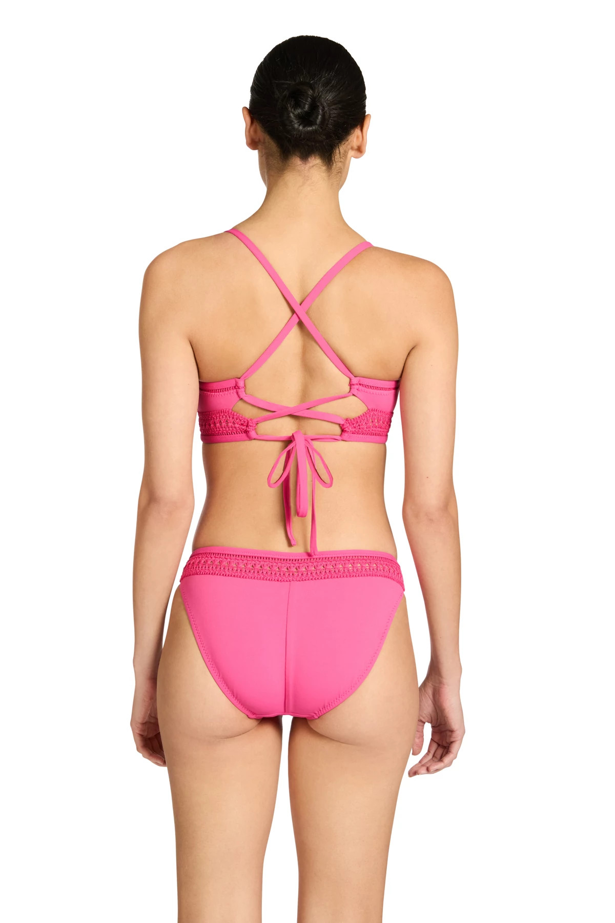 STRAWBERRY Crochet Triangle Bikini Top image number 2