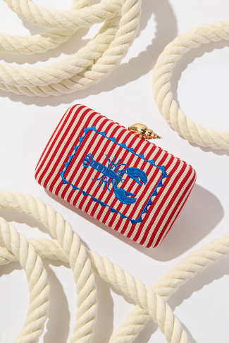 RED Marina Lobster Minaudi&egrave;re Clutch