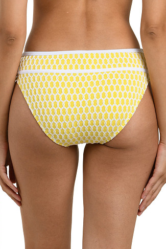 SOLEIL Banded Hipster Bikini Bottom