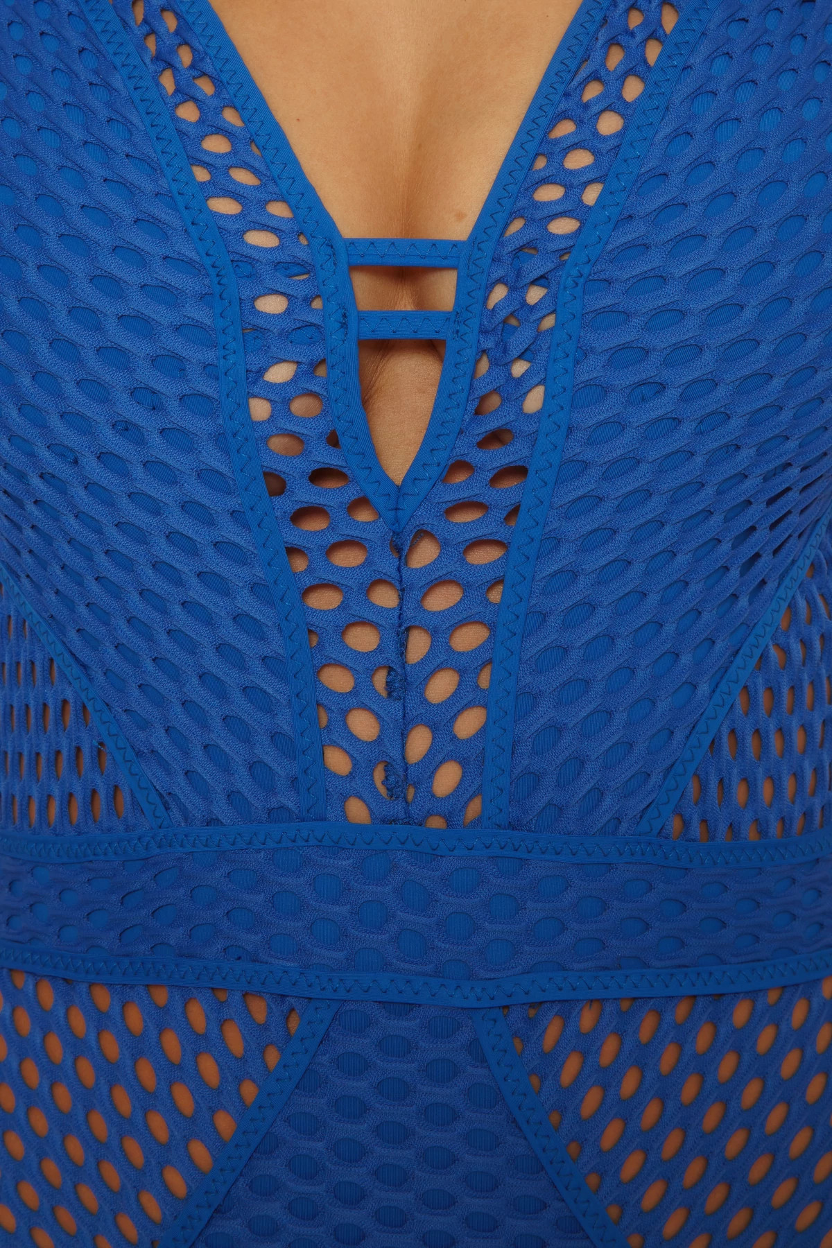 LAPIS Show & Tell Plunge One Piece Swimsuit image number 5