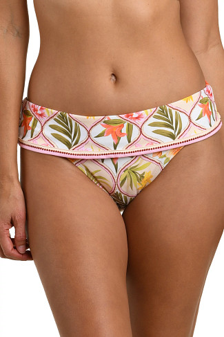 MULTI Floral Foldover Hipster Bikini Bottom