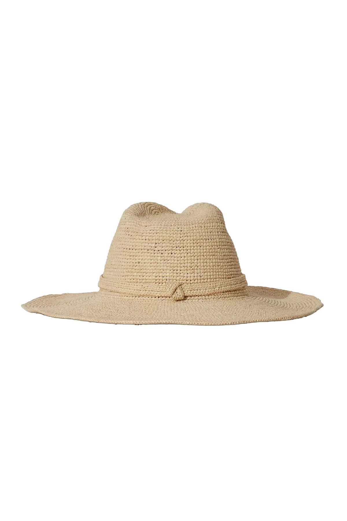 NATURAL Sacha Crochet Raffia Panama Hat image number 1