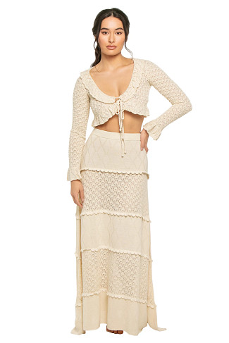 IVORY Addie Crochet Crop Top