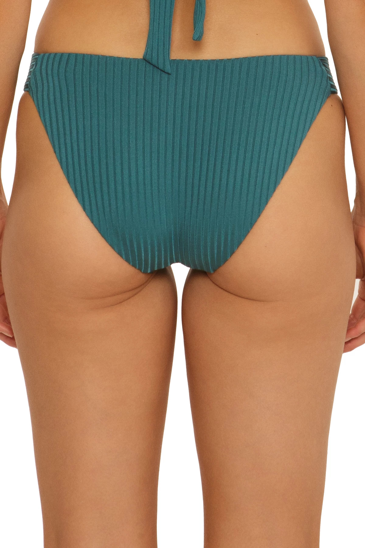 OCEAN Textured Tab Side Hipster Bikini Bottom image number 2
