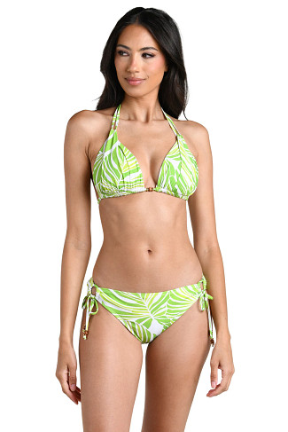 APPLE Serene Palm Sliding Triangle Bikini Top