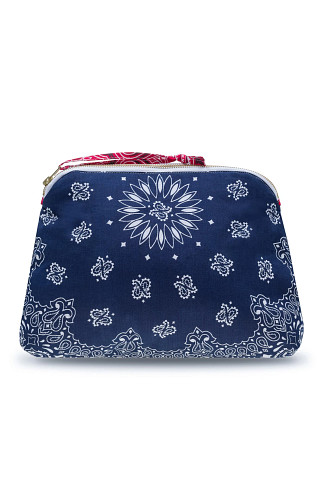 NAVY/REAL RED Large Bandana Pouch