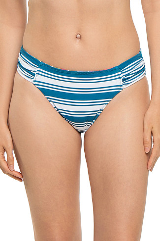 DUSTY LUPINE REV Reversible Shirred Hipster Bikini Bottom